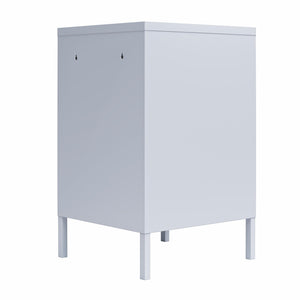 Novogratz Cache Metal Locker Style Living Room End Table - Powder Blue