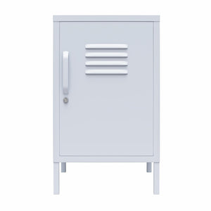 Novogratz Cache Metal Locker Style Living Room End Table - Powder Blue