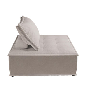 DHP Paloma Single Sofa Chair - Taupe - 1-Seater