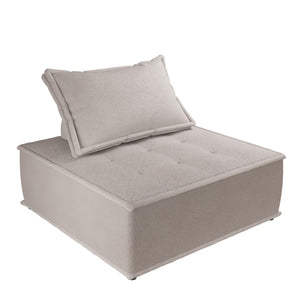 DHP Paloma Single Sofa Chair - Taupe - 1-Seater