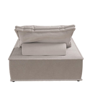 DHP Paloma Single Sofa Chair - Taupe - 1-Seater