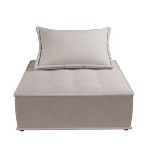 DHP Paloma Single Sofa Chair - Taupe - 1-Seater