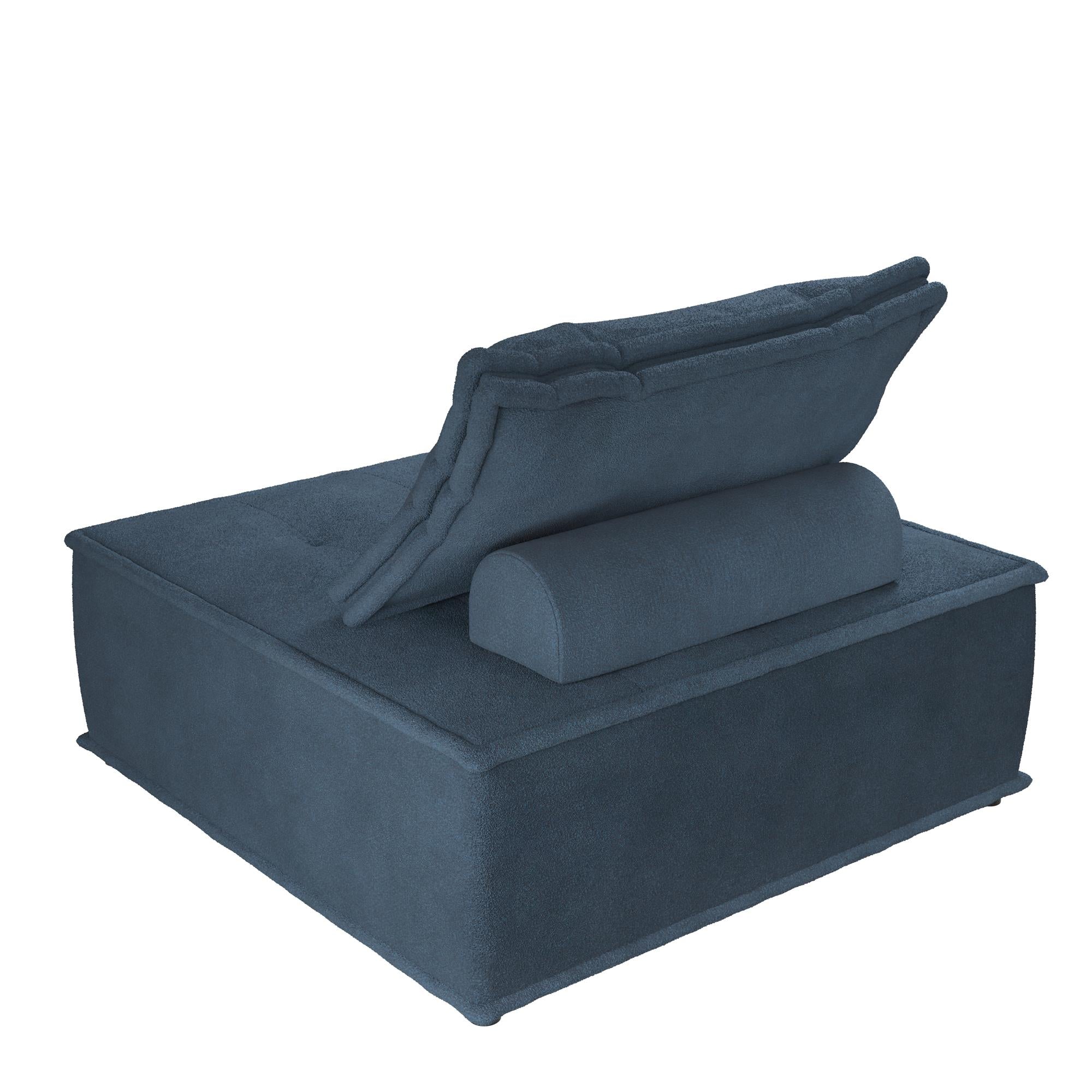 DHP Paloma Single Sofa Chair - Navy - 1-Seater