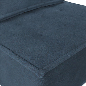 DHP Paloma Single Sofa Chair - Navy - 1-Seater