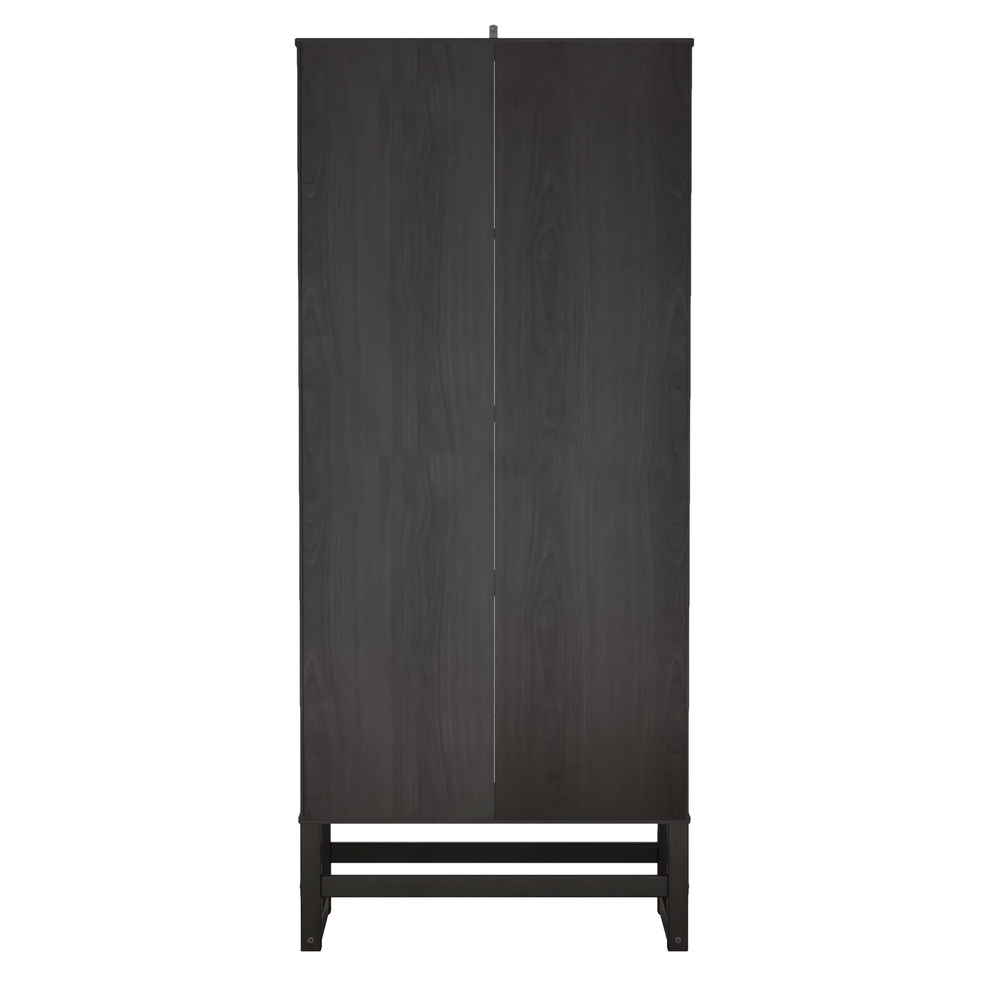 Ren Home Talo 3 Shelf Bookcase with 2 Doors - Espresso