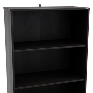 Ren Home Talo 3 Shelf Bookcase with 2 Doors - Espresso
