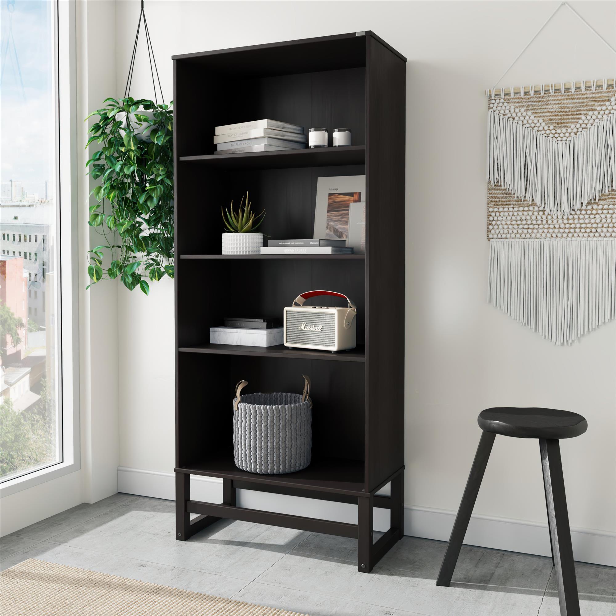 Ren Home Talo 4 Shelf Bookcase - Espresso