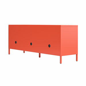 Novogratz Cache Metal Locker-Style TV Stand for TVs up to 65" - Orange