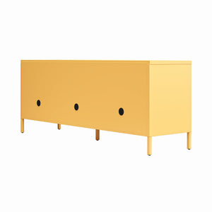 Novogratz Cache Metal Locker-Style TV Stand for TVs up to 65" - Yellow