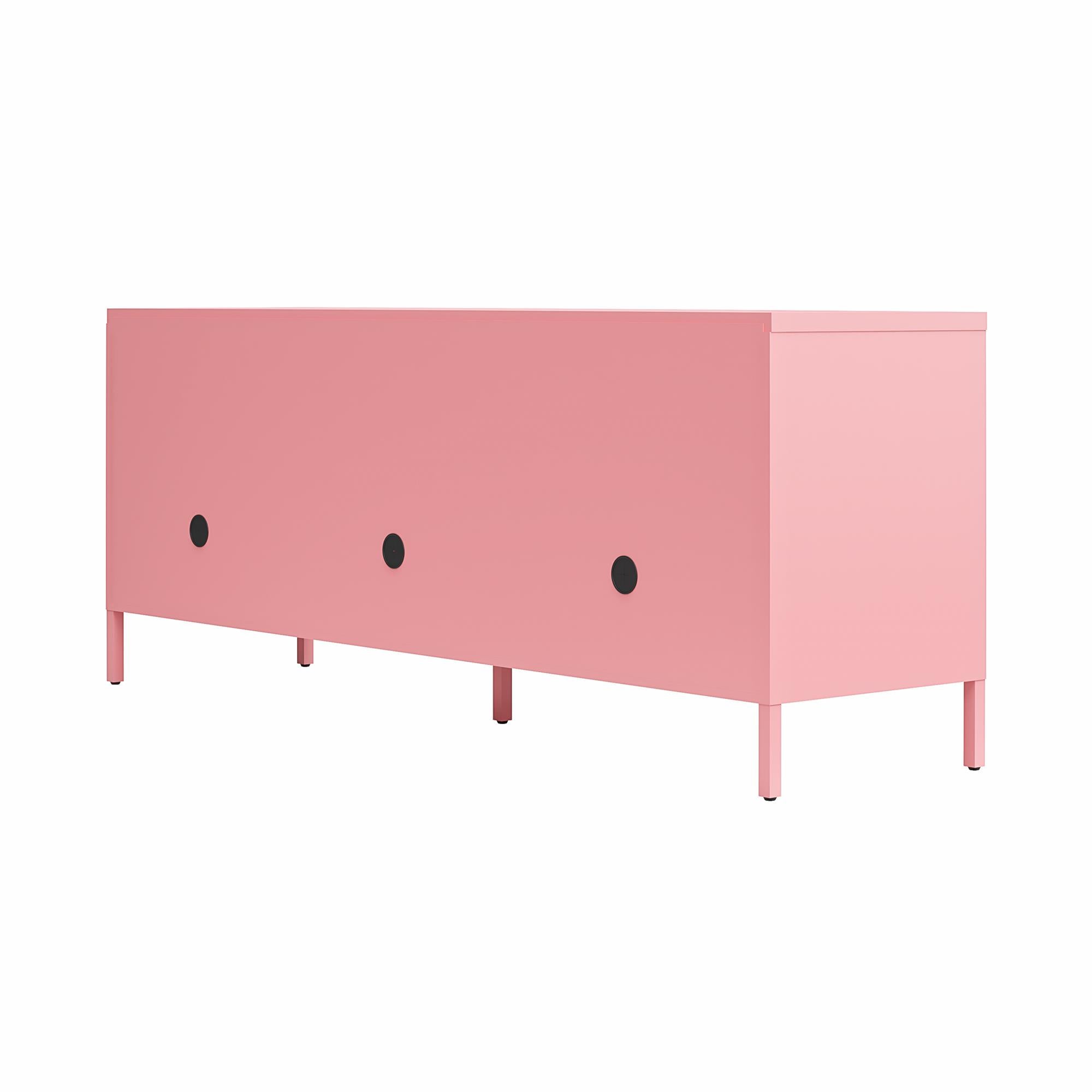 Novogratz Cache Metal Locker-Style TV Stand for TVs up to 65" - Bashful