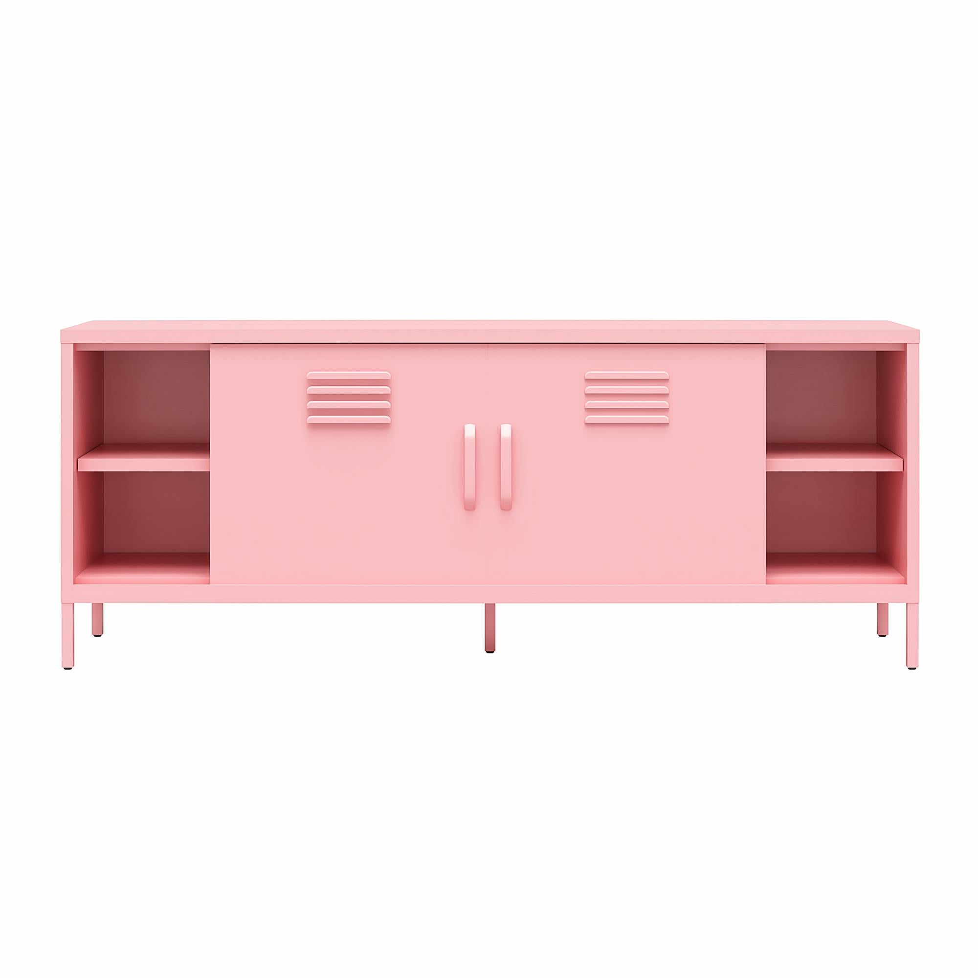 Novogratz Cache Metal Locker-Style TV Stand for TVs up to 65" - Bashful