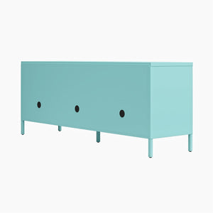 Novogratz Cache Metal Locker-Style TV Stand for TVs up to 65" - Mint