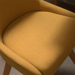 Ren Home Thora Dining Chair, Set of 2 - Mustard Yellow - Set of 2