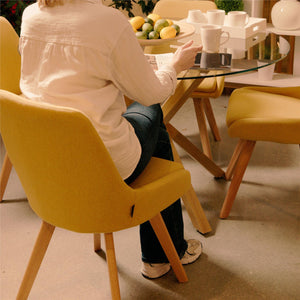 Ren Home Thora Dining Chair, Set of 2 - Mustard Yellow - Set of 2