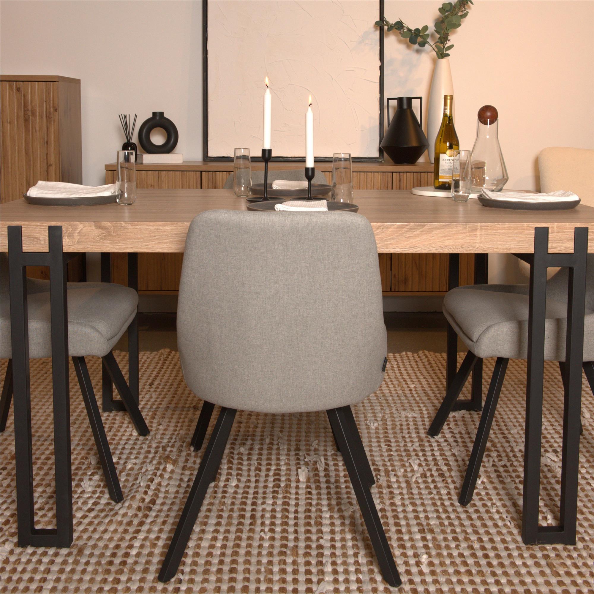 Ren Home Thora Dining Chair, Set of 2 - Gray - Set of 2