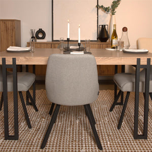 Ren Home Thora Dining Chair, Set of 2 - Gray - Set of 2