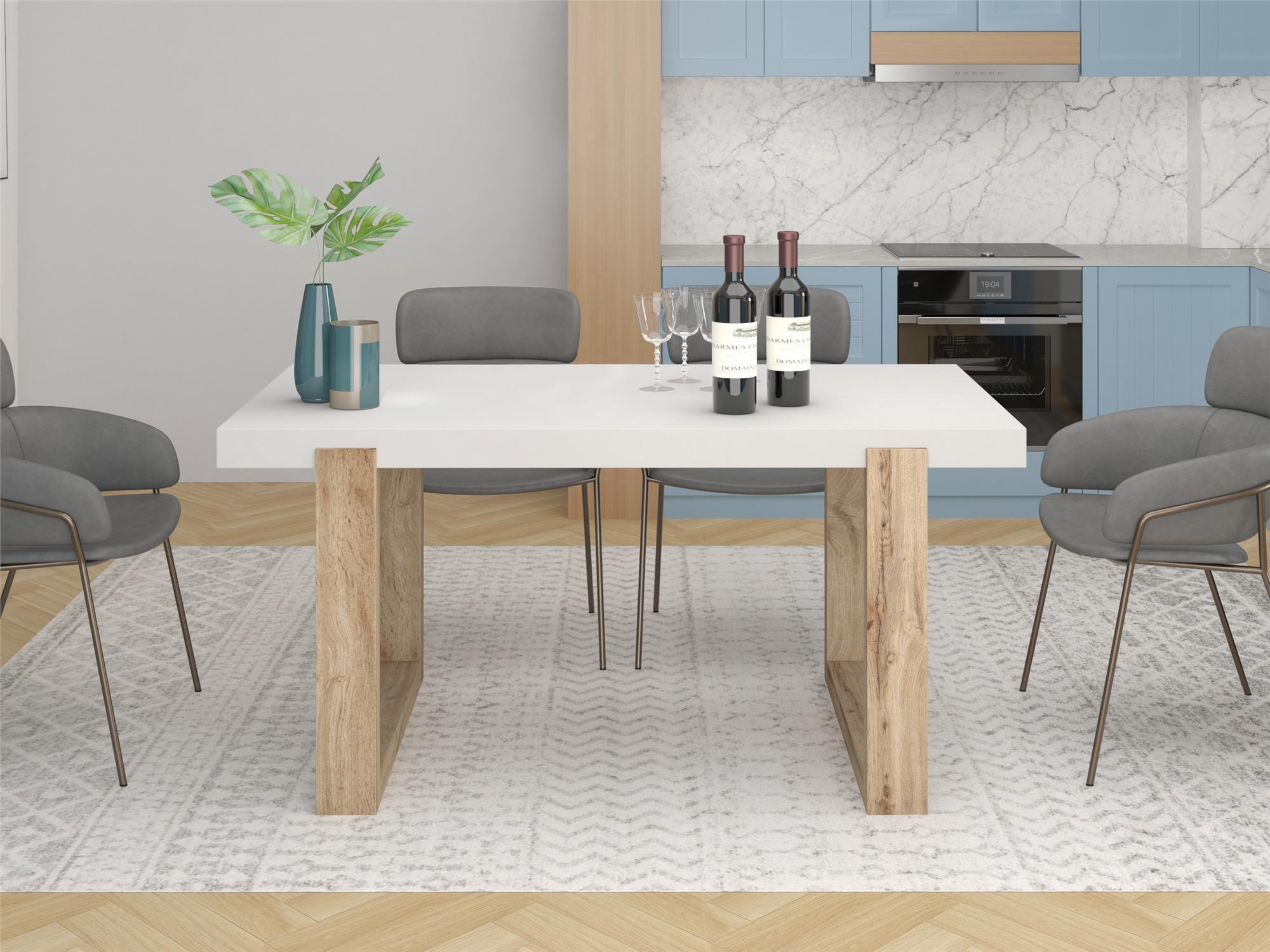 Ren Home Arvid Dining Table - White