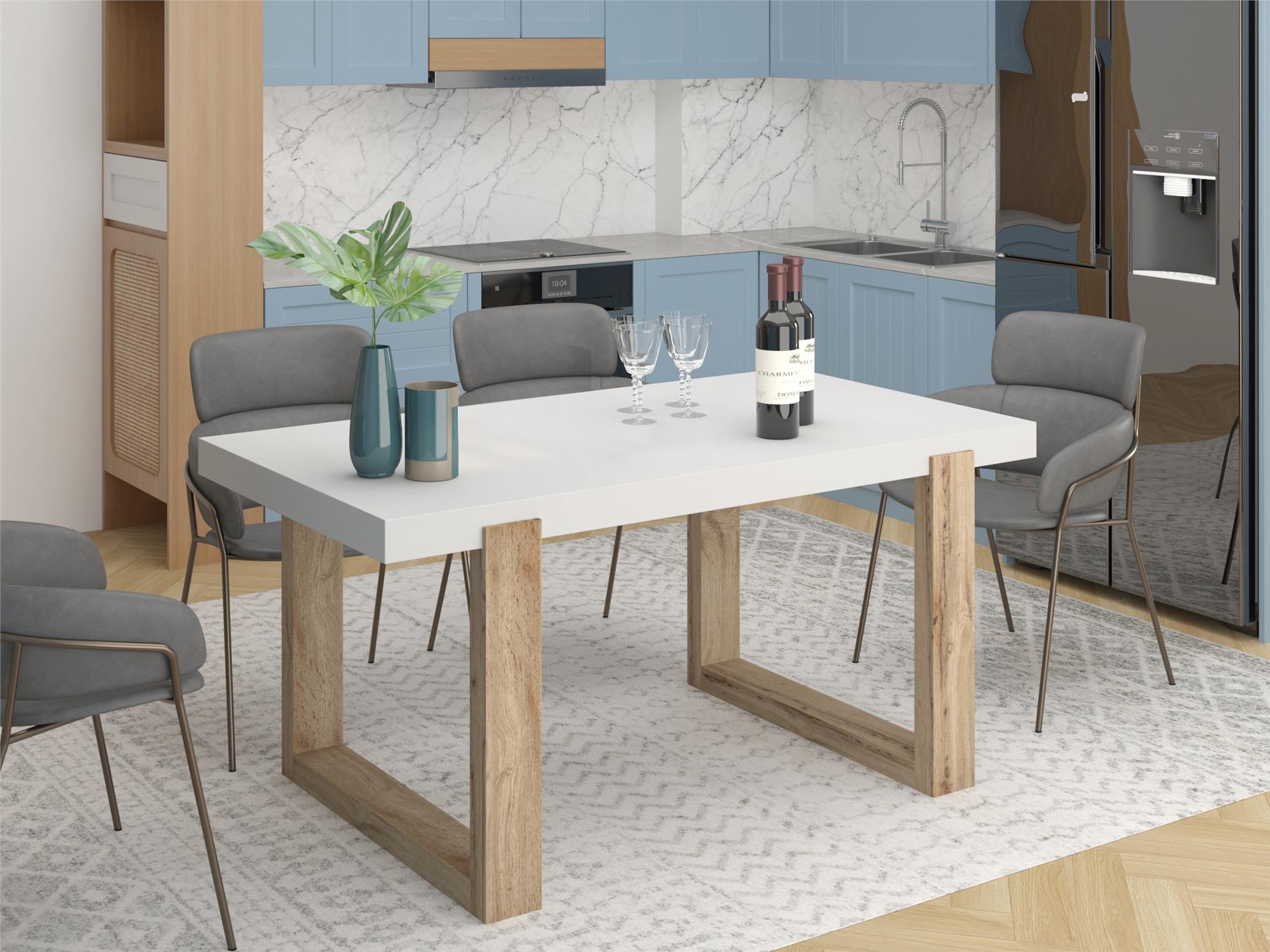 Ren Home Arvid Dining Table - White