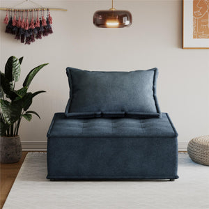 DHP Paloma Single Sofa Chair - Navy - 1-Seater