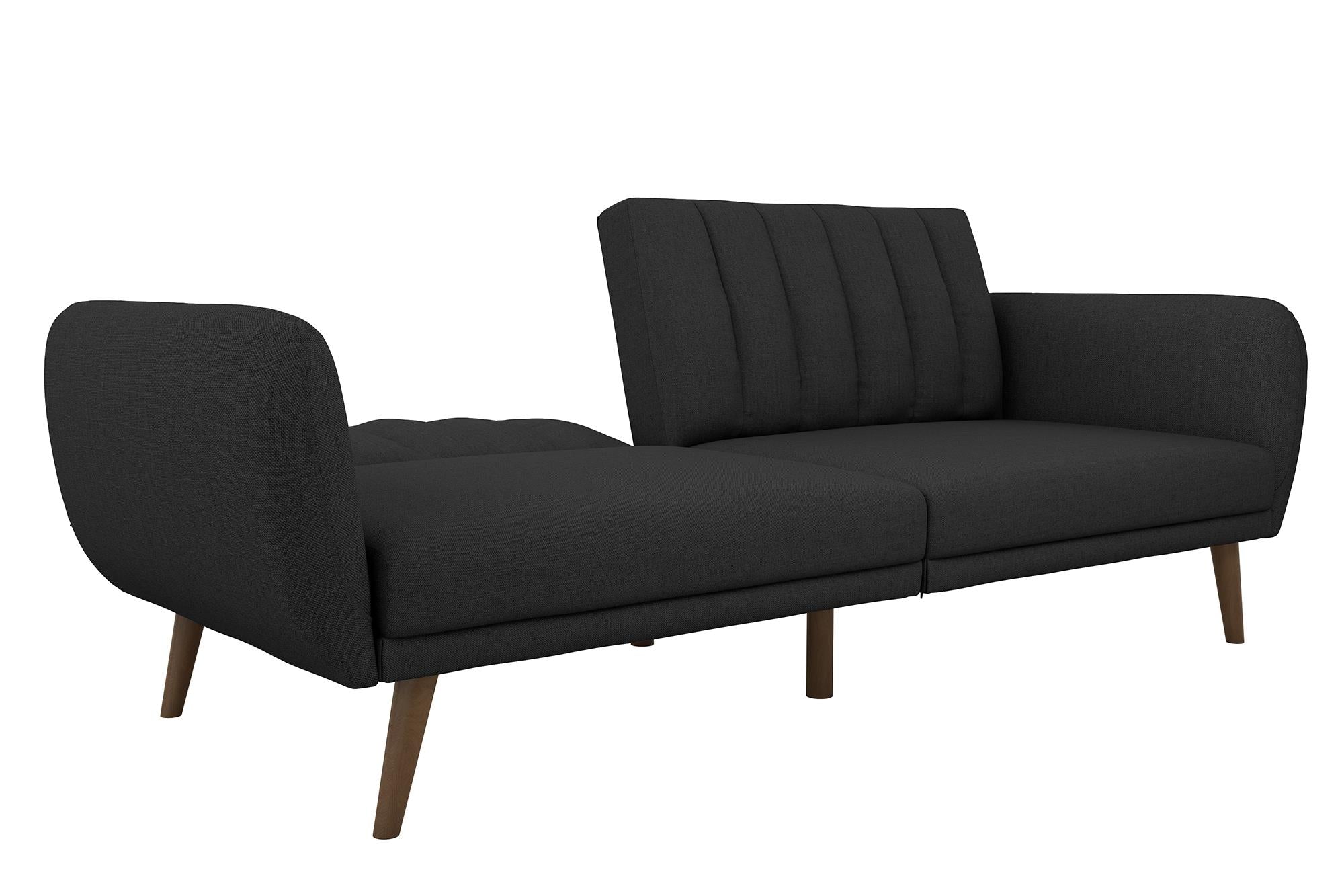 Novogratz Brittany Futon Sofa Bed - Dark Gray