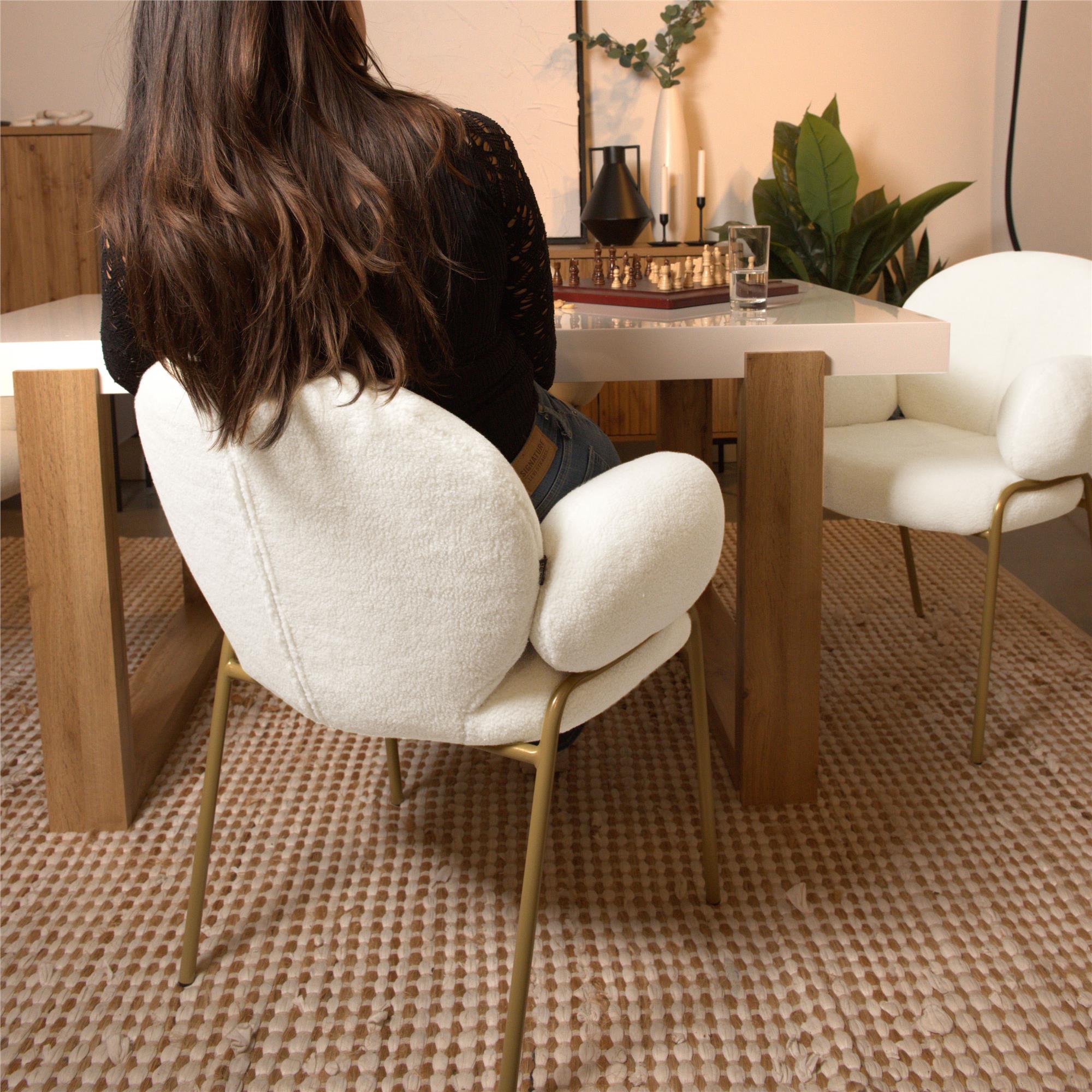 Ren Home Sanna Dining Chair, Set of 2 - Off White - Set of 2