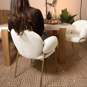 Ren Home Sanna Dining Chair, Set of 2 - Off White - Set of 2