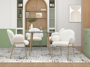 Ren Home Sanna Dining Chair, Set of 2 - Off White - Set of 2