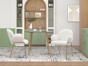 Ren Home Sanna Dining Chair, Set of 2 - Off White - Set of 2