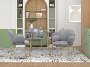 Ren Home Sanna Dining Chair, Set of 2 - Gray - Set of 2