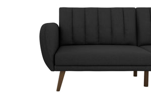 Novogratz Brittany Futon Sofa Bed - Dark Gray