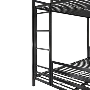 Signature Sleep Coen Metal Bunk Bed - Black - Twin-Over-Full