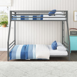 Signature Sleep Coen Metal Bunk Bed - Silver - Twin-Over-Full