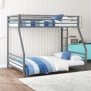Signature Sleep Coen Metal Bunk Bed - Silver - Twin-Over-Full
