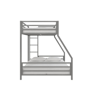 Signature Sleep Coen Metal Bunk Bed - Silver - Twin-Over-Full