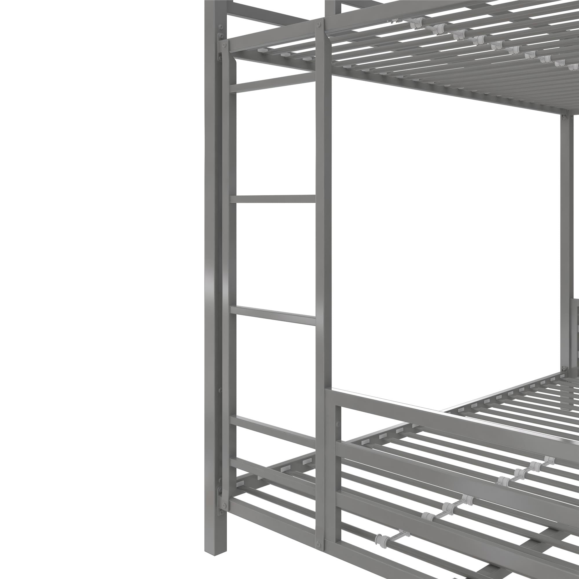 Signature Sleep Coen Metal Bunk Bed - Silver - Twin-Over-Full