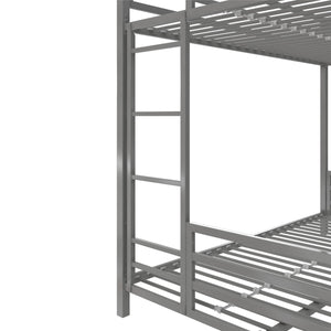 Signature Sleep Coen Metal Bunk Bed - Silver - Twin-Over-Full