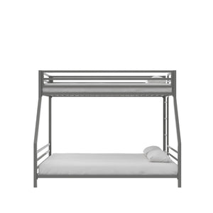 Signature Sleep Coen Metal Bunk Bed - Silver - Twin-Over-Full