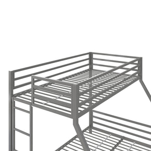 Signature Sleep Coen Metal Bunk Bed - Silver - Twin-Over-Full