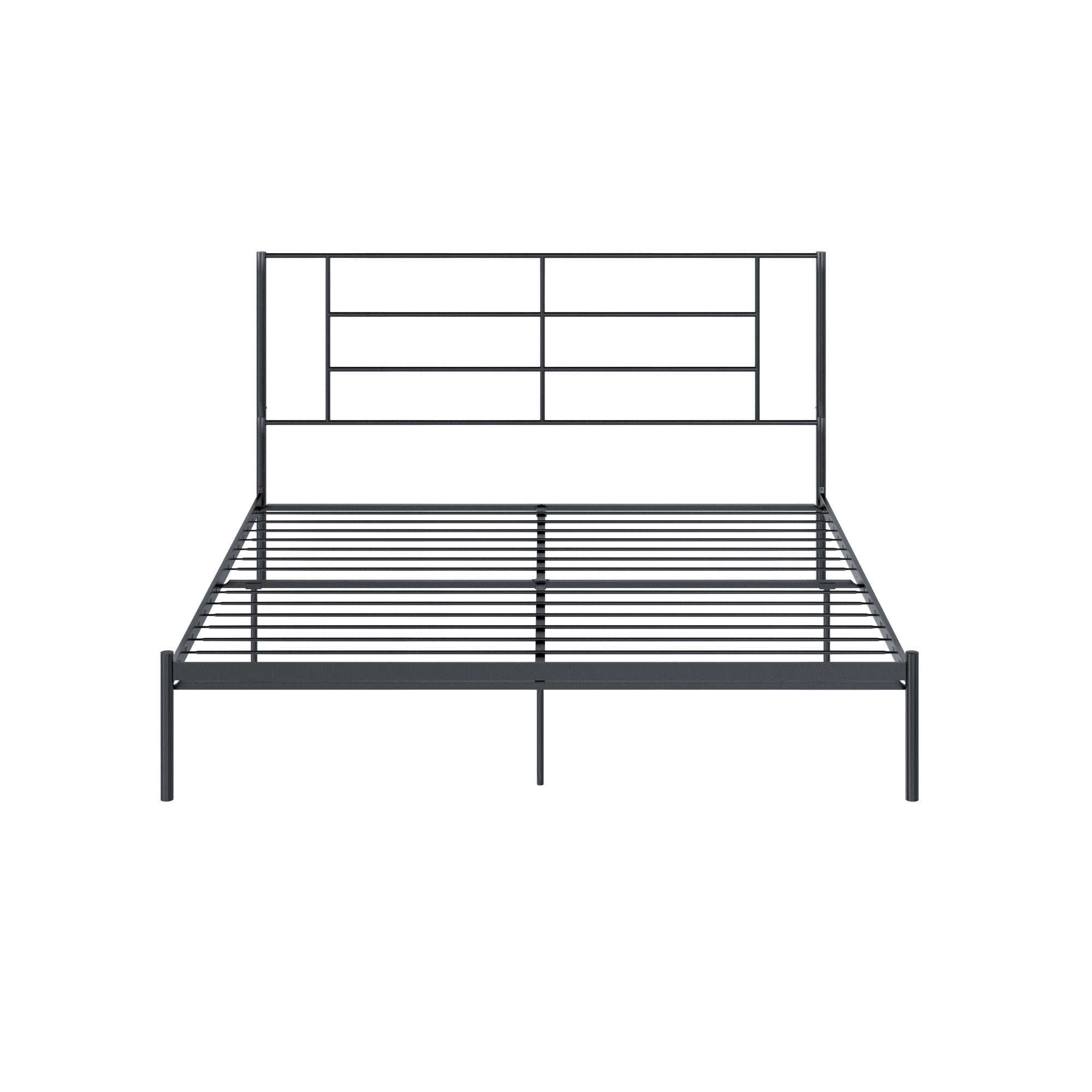 RealRooms Praxis Metal Bed - Black - King