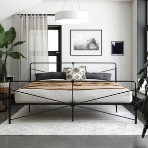 DHP Bradford Metal Bed Frame - Black - King