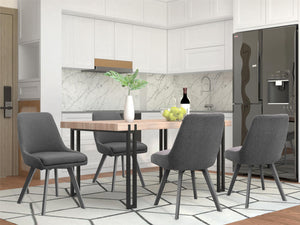 Ren Home Thora Dining Chair, Set of 2 - Charcoal - Set of 2