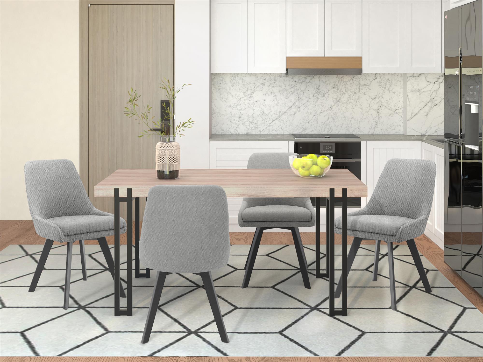 Ren Home Thora Dining Chair, Set of 2 - Gray - Set of 2