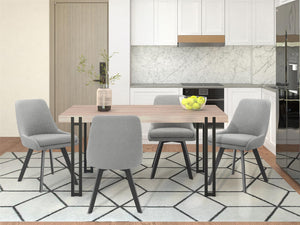 Ren Home Thora Dining Chair, Set of 2 - Gray - Set of 2