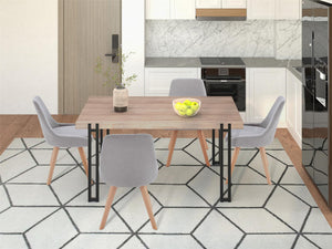 Ren Home Thora Dining Chair, Set of 2 - Light Gray - Set of 2