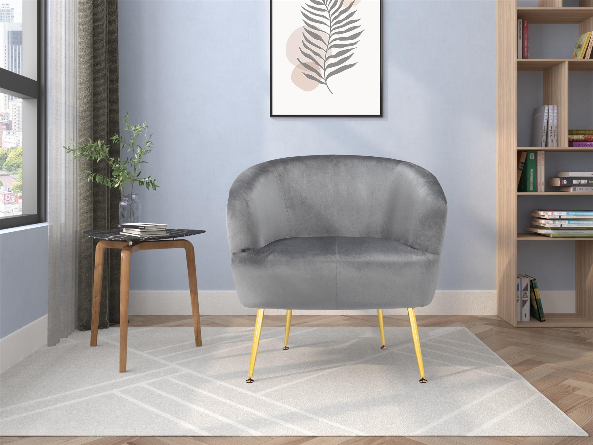 Ren Home Kara Accent Chair - Gray