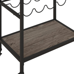 Novogratz Nora Multifunctional Kitchen Cart - Black