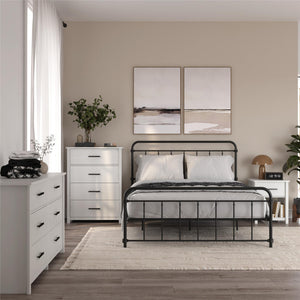 Ameriwood Home Riverside Wide 6-Drawer Dresser - White - 6 Drawer
