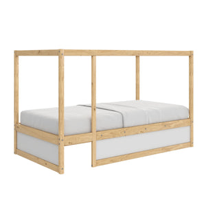Max & Finn Saffiano Reversible 3-in-1 Kids' Bed - Natural - Twin