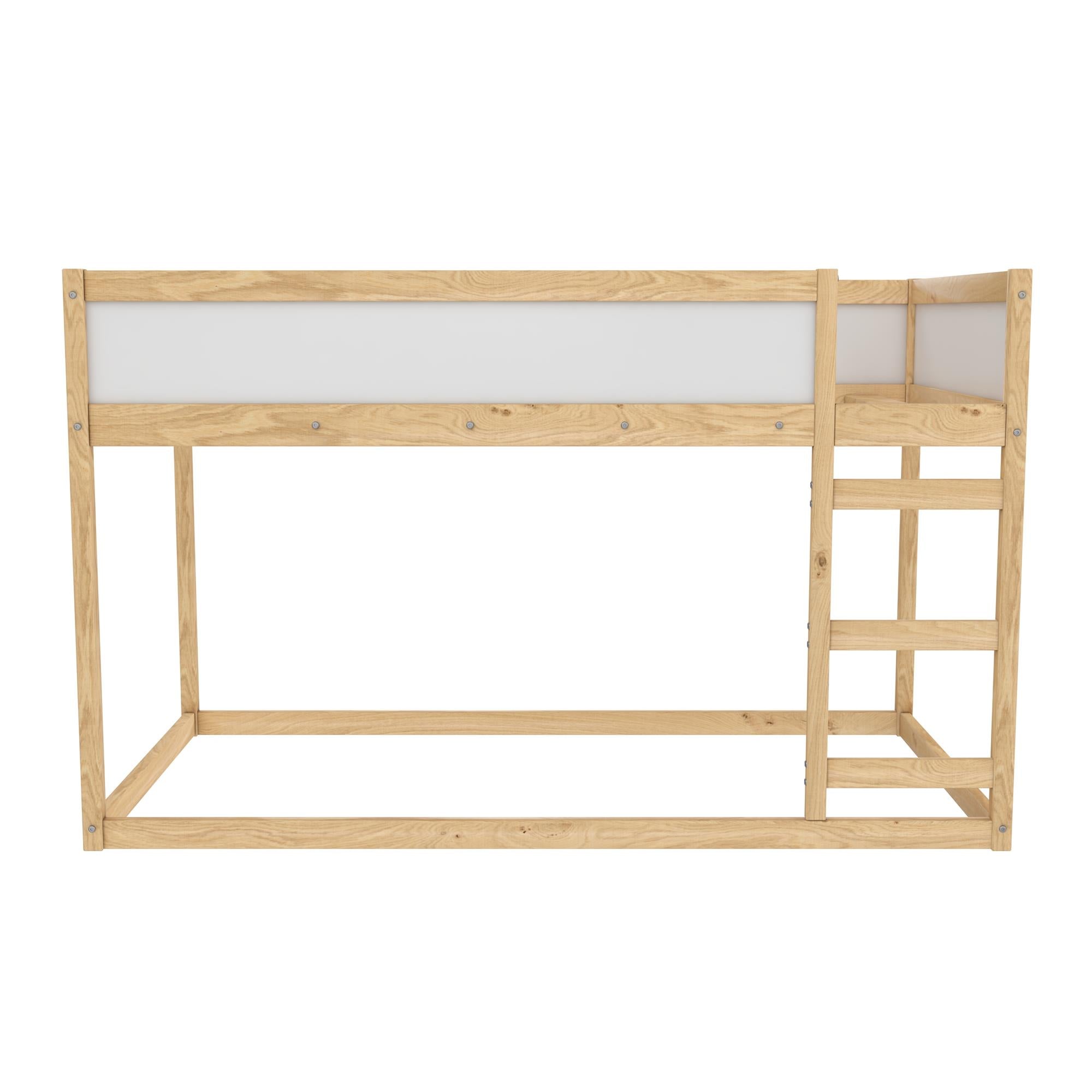 Max & Finn Saffiano Reversible 3-in-1 Kids' Bed - Natural - Twin