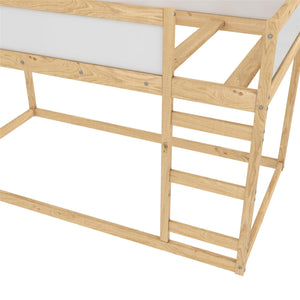 Max & Finn Saffiano Reversible 3-in-1 Kids' Bed - Natural - Twin